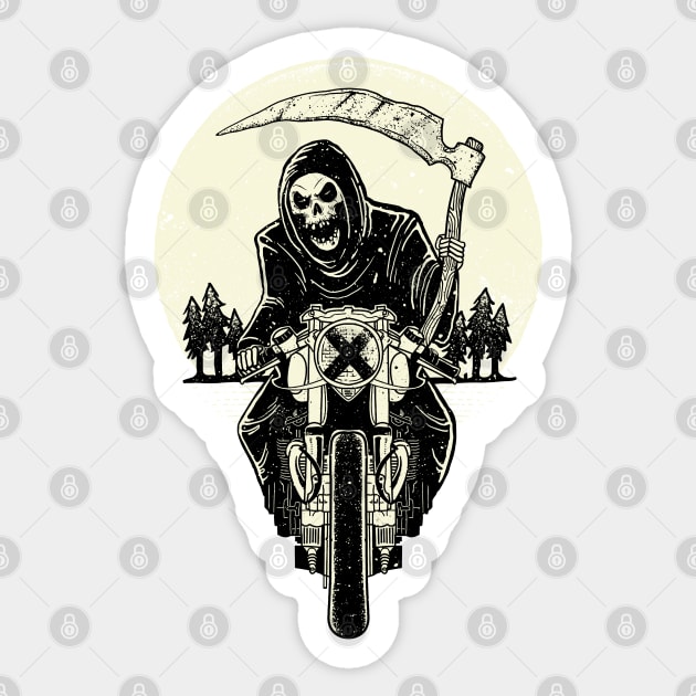 Grim Racer Sticker by quilimo